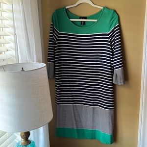 Dress, size M, knee length, 3/4 sleeve, modest